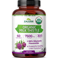 Zazzee USDA Organic Milk Thistle Extract Capsules