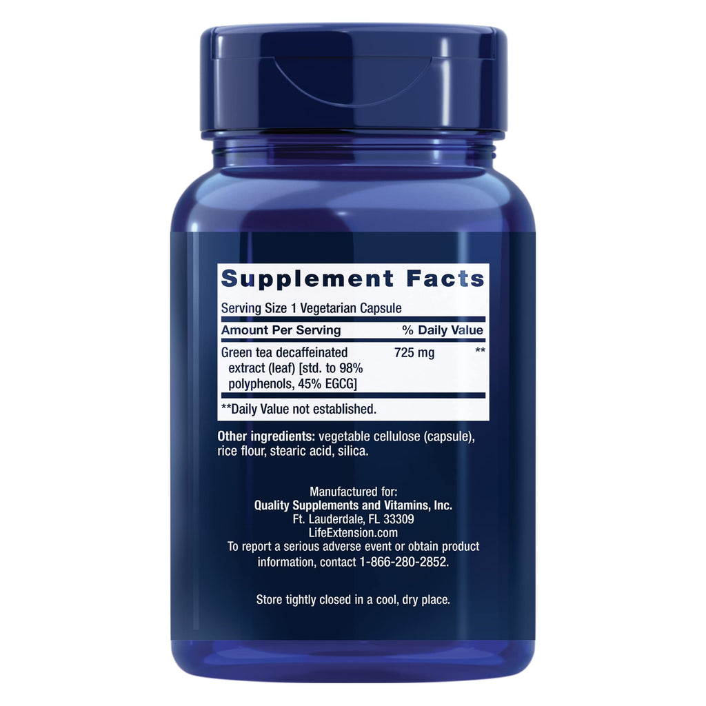 Life Extension Decaffeinated Green Tea Extract

