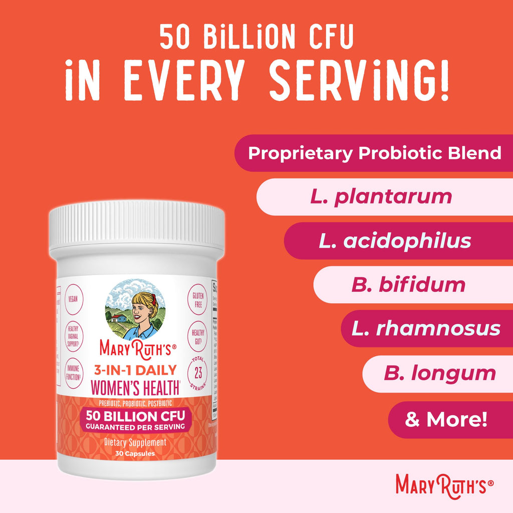 Probiotics for Women by MaryRuth's | 3-in-1 Postbiotics

