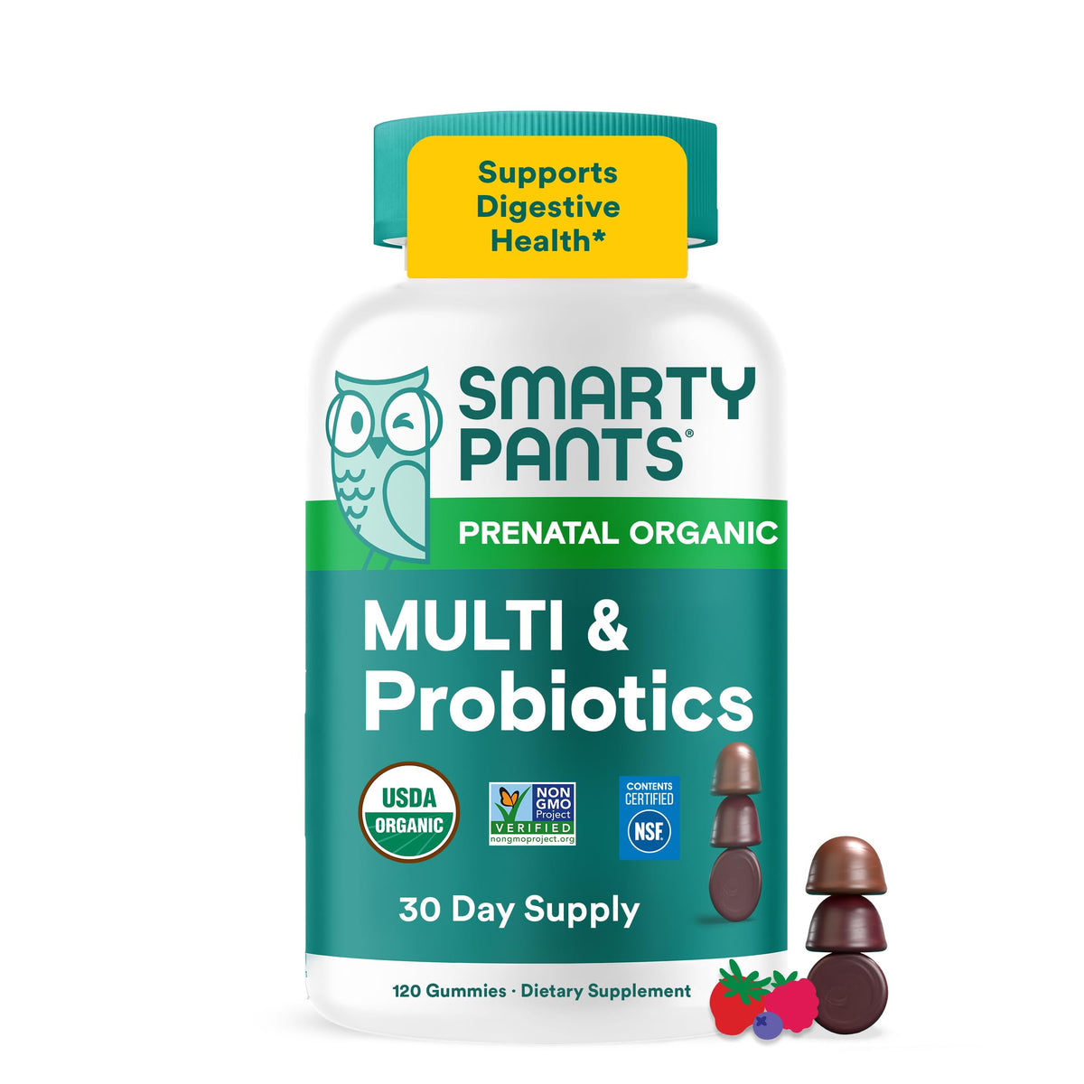SmartyPants Organic Prenatal Vitamins for Women Multivitamin Gummies