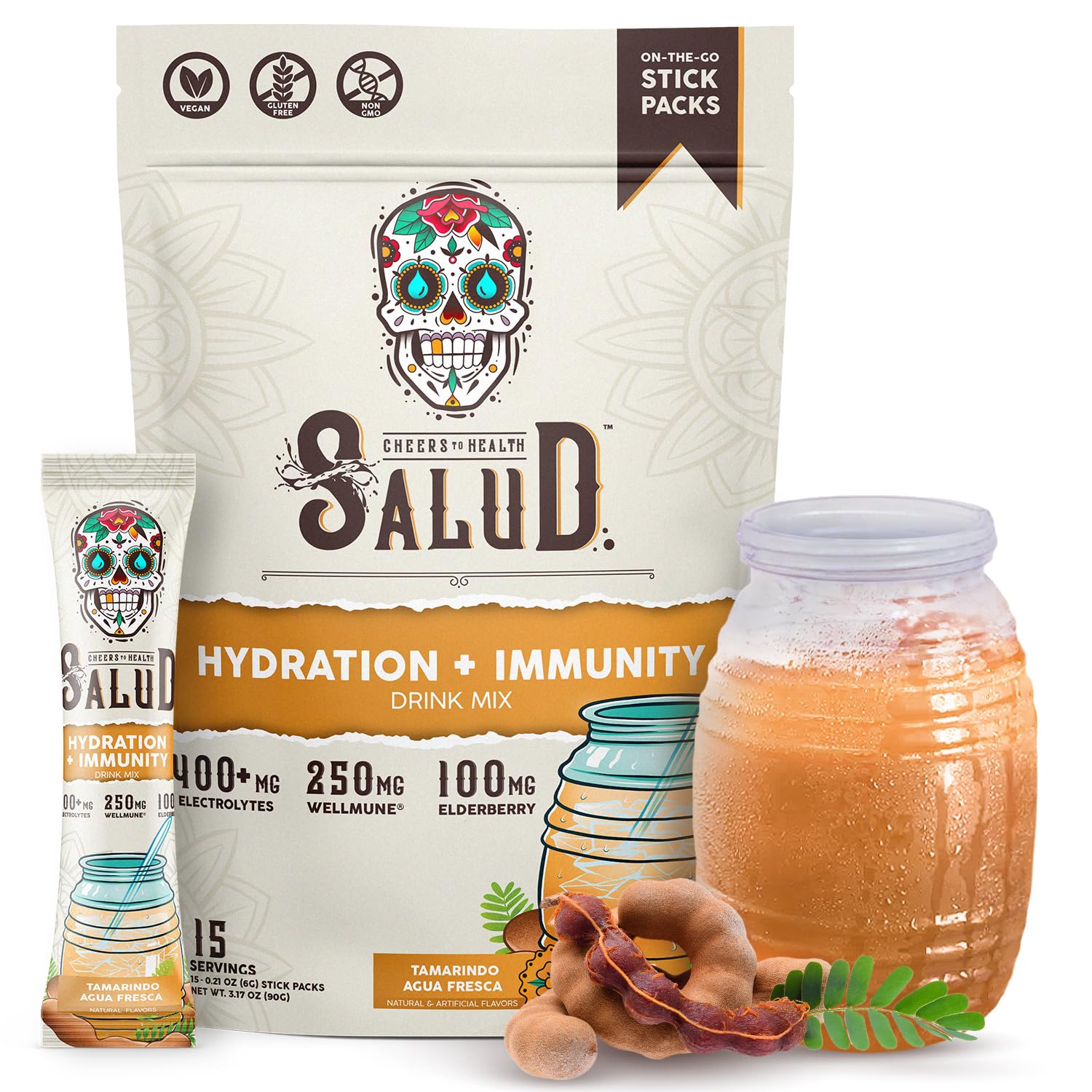 Salud 2-in-1 Hydration Sachets + Immunity Electrolytes Powder