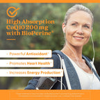 Doctor's Best CoQ10 200 mg with BioPerine - High Absorption

