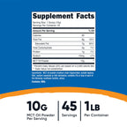 Nutricost MCT Oil Powder for Keto – Coconut-Derived

