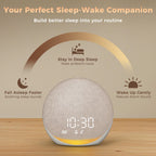 Sound Machine Alarm Clock with 25 Sleep Sounds | Bluetooth Speaker

