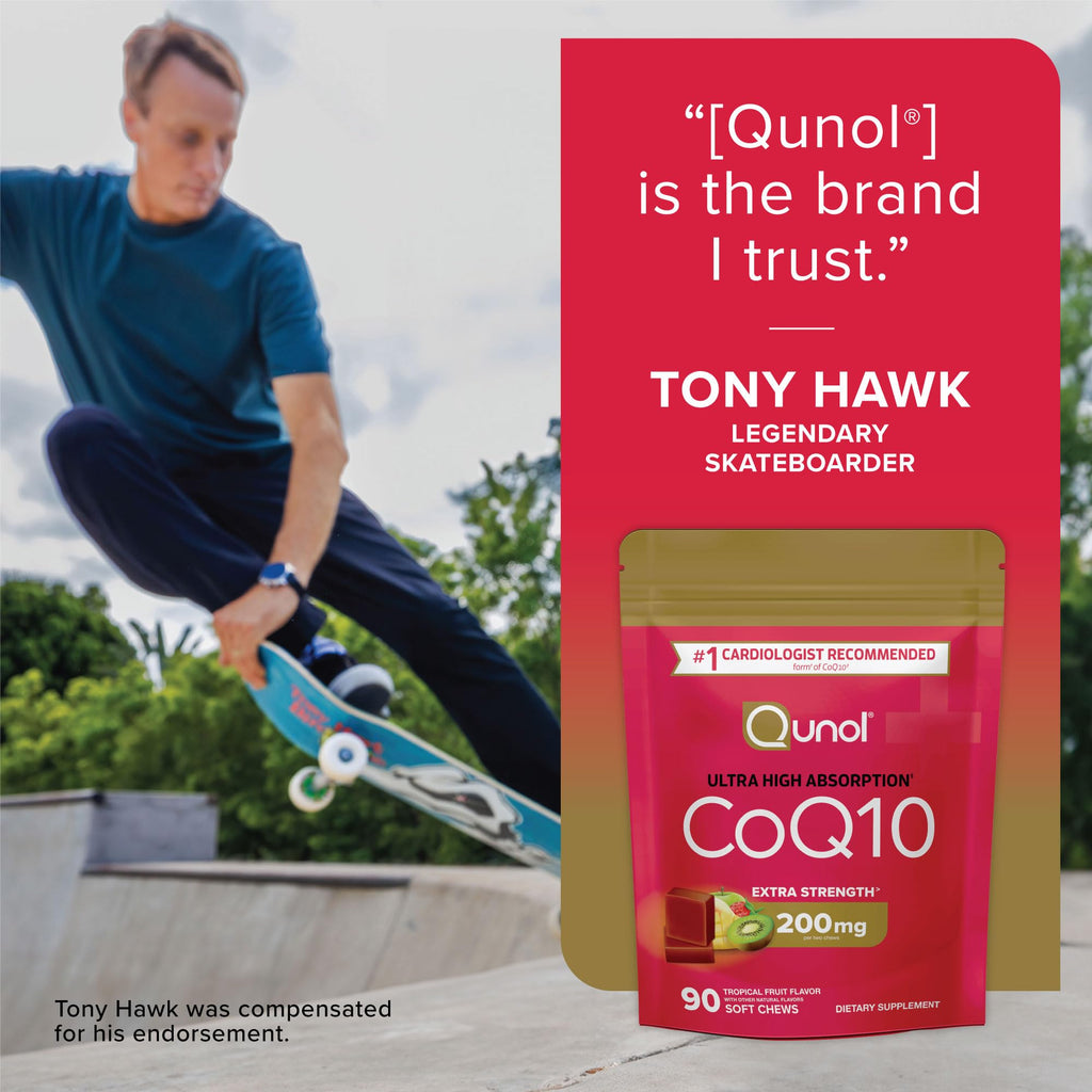 Qunol CoQ10 200mg Soft Chews Ultra Absorption | Heart Health


