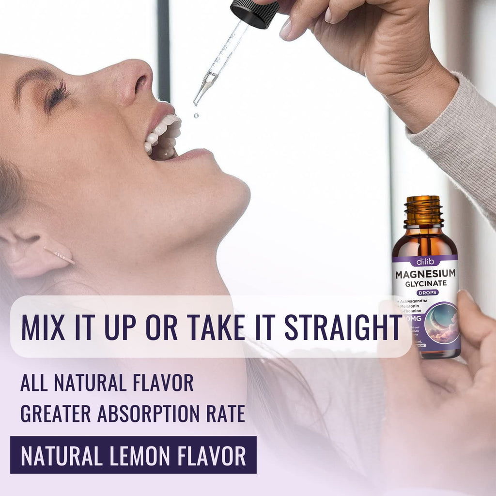 Magnesium Glycinate Liquid Drops with Ashwagandha L-Theanine

