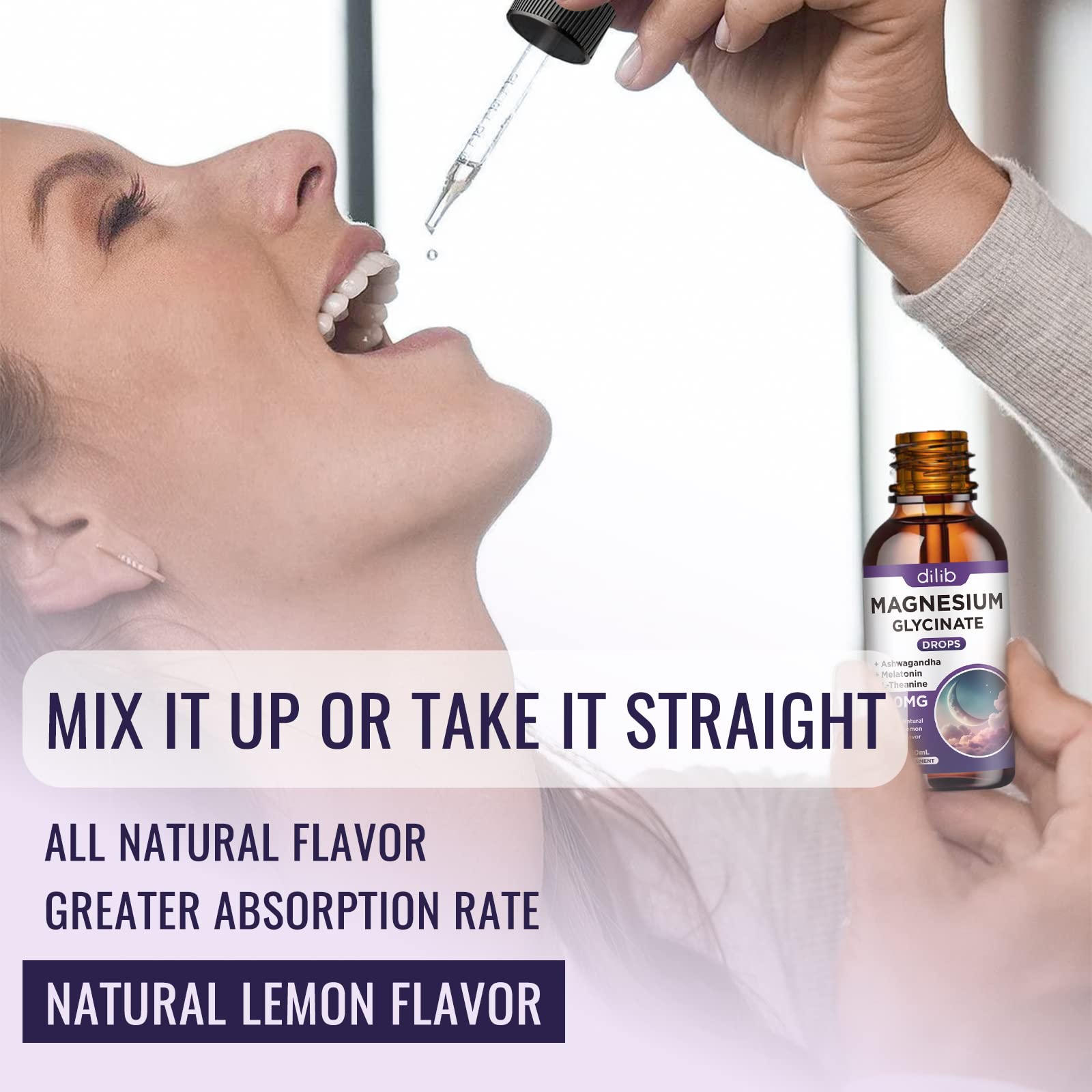 Magnesium Glycinate Liquid Drops with Ashwagandha L-Theanine

