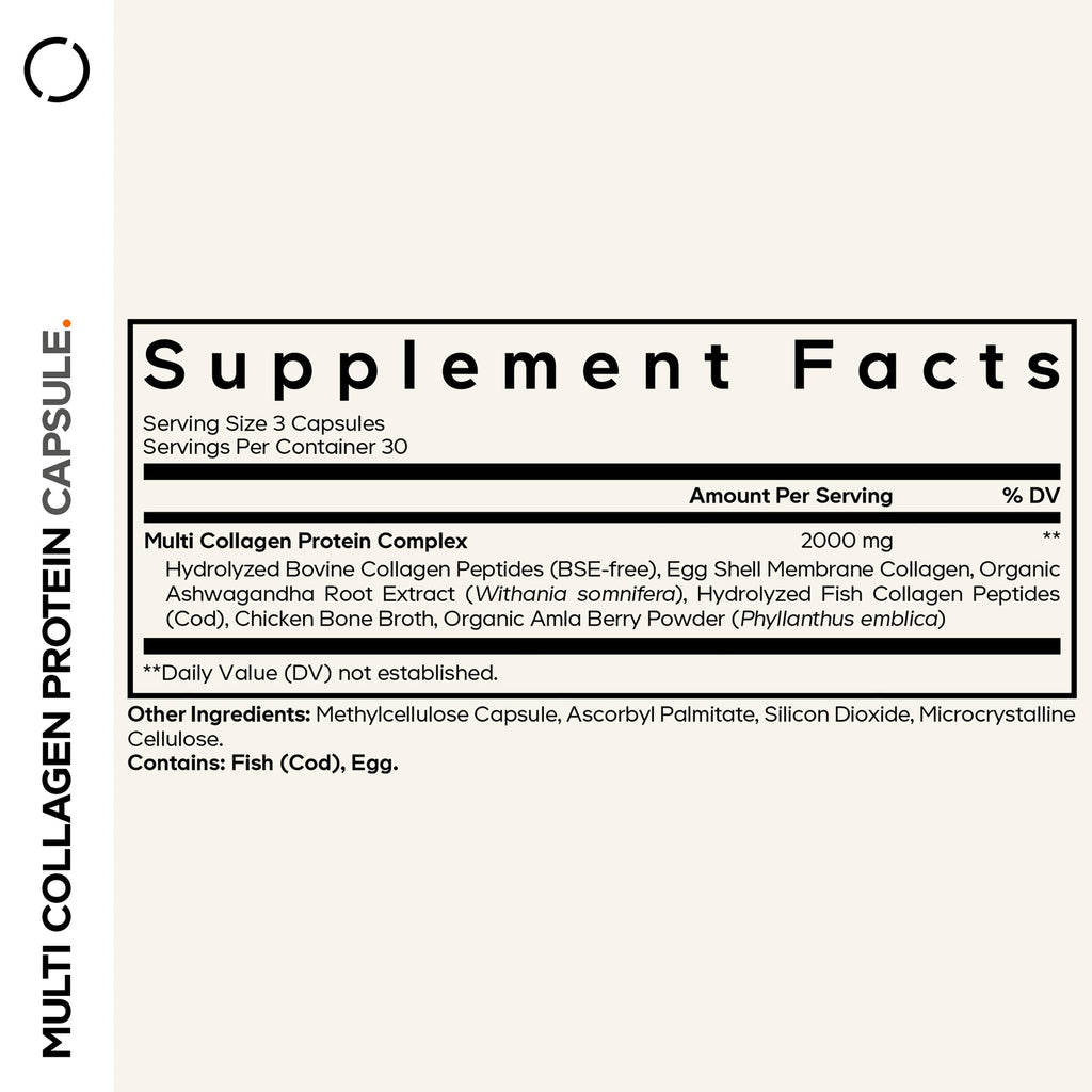 Codeage Multi Collagen Peptides Capsules - 5 Types

