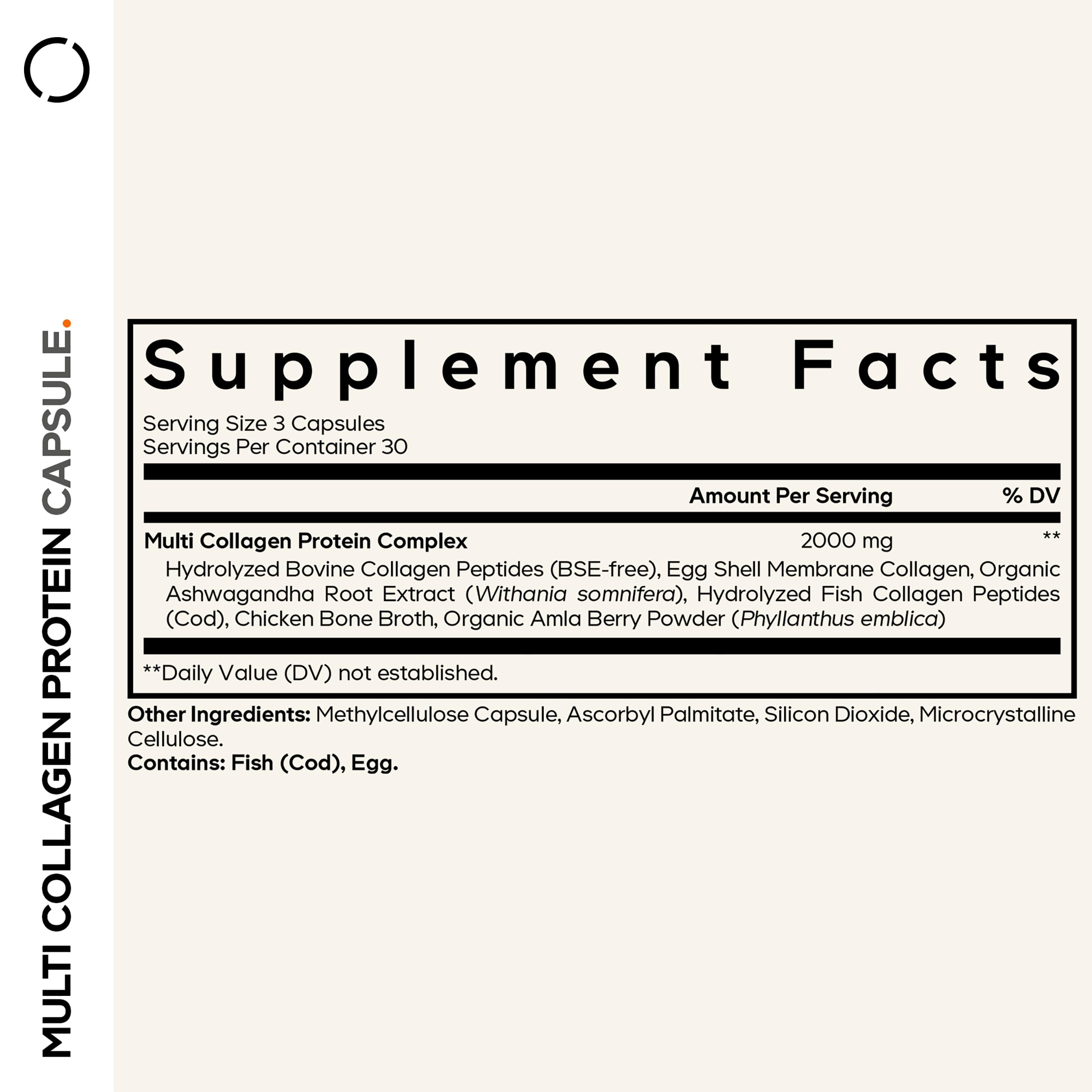Codeage Multi Collagen Peptides Capsules - 5 Types

