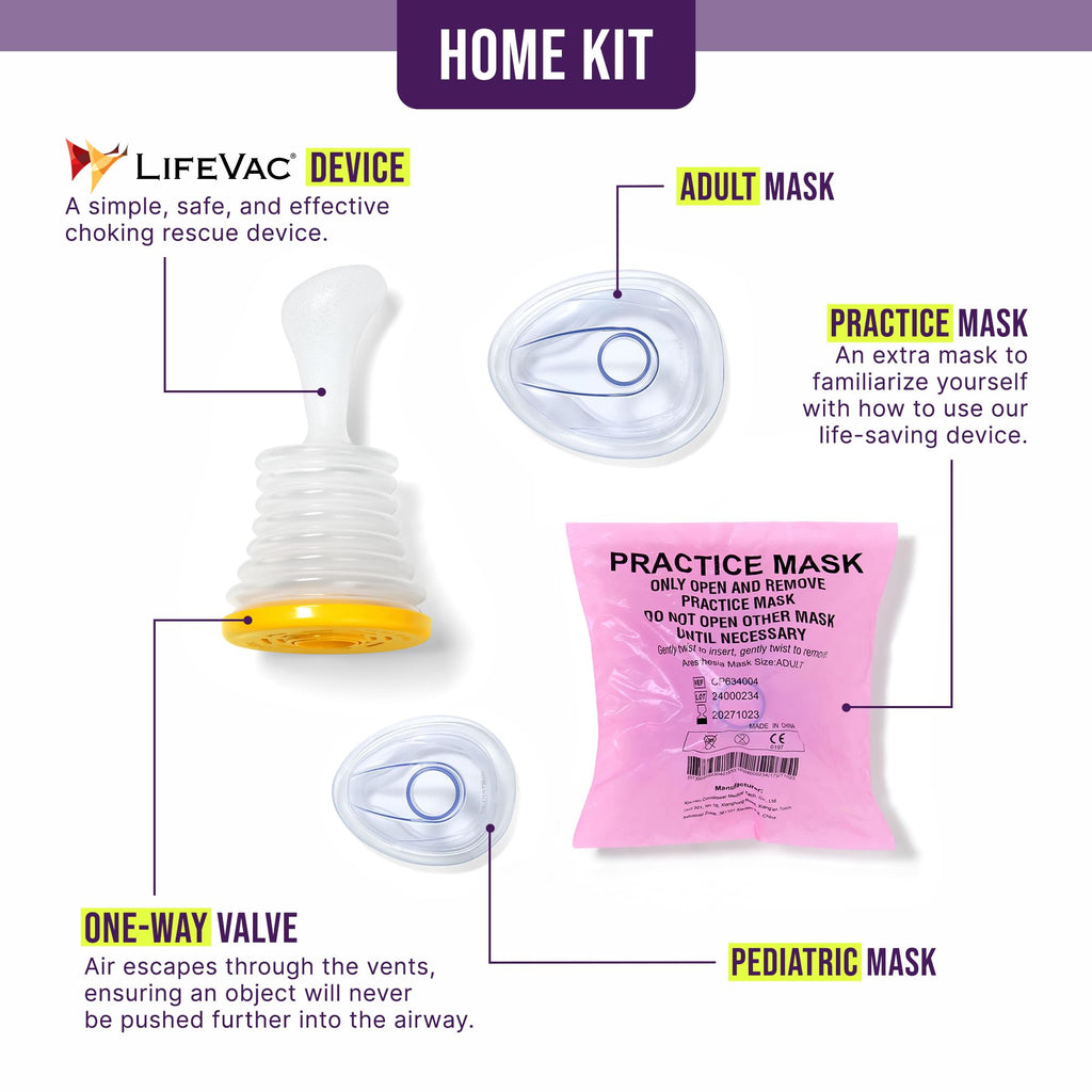 LifeVac Home Kit Portable Suction Rescue Device | Choking

