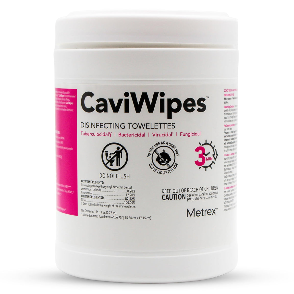 Metrex CaviWipes Disinfecting Towelettes Alcohol-Based Surface Disinfectant