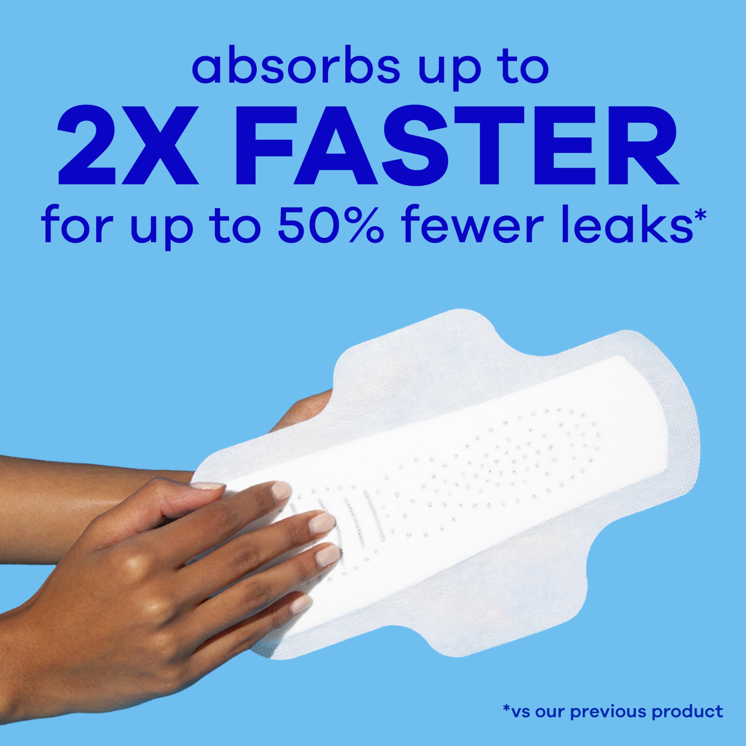Always Infinity FlexFoam Pads for Women | Dermatologically Tested

