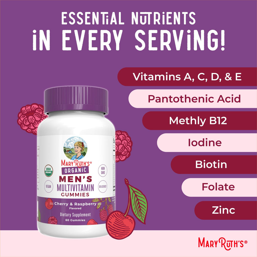 MaryRuth's Organics Men's Multivitamin Gummies - Vegan

