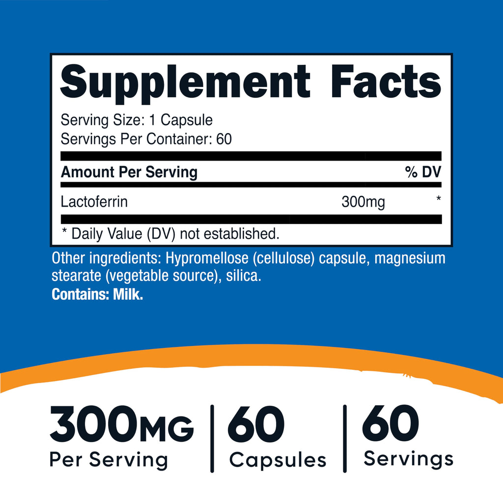 Nutricost Lactoferrin Supplement - Vegetarian & Gluten-Free

