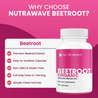 Nutra Wave Organic Beet Root Capsules Non-GMO Vegan

