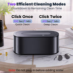 Ultrasonic Jewelry Cleaner 48KHz 30W Dual Modes 150ml

