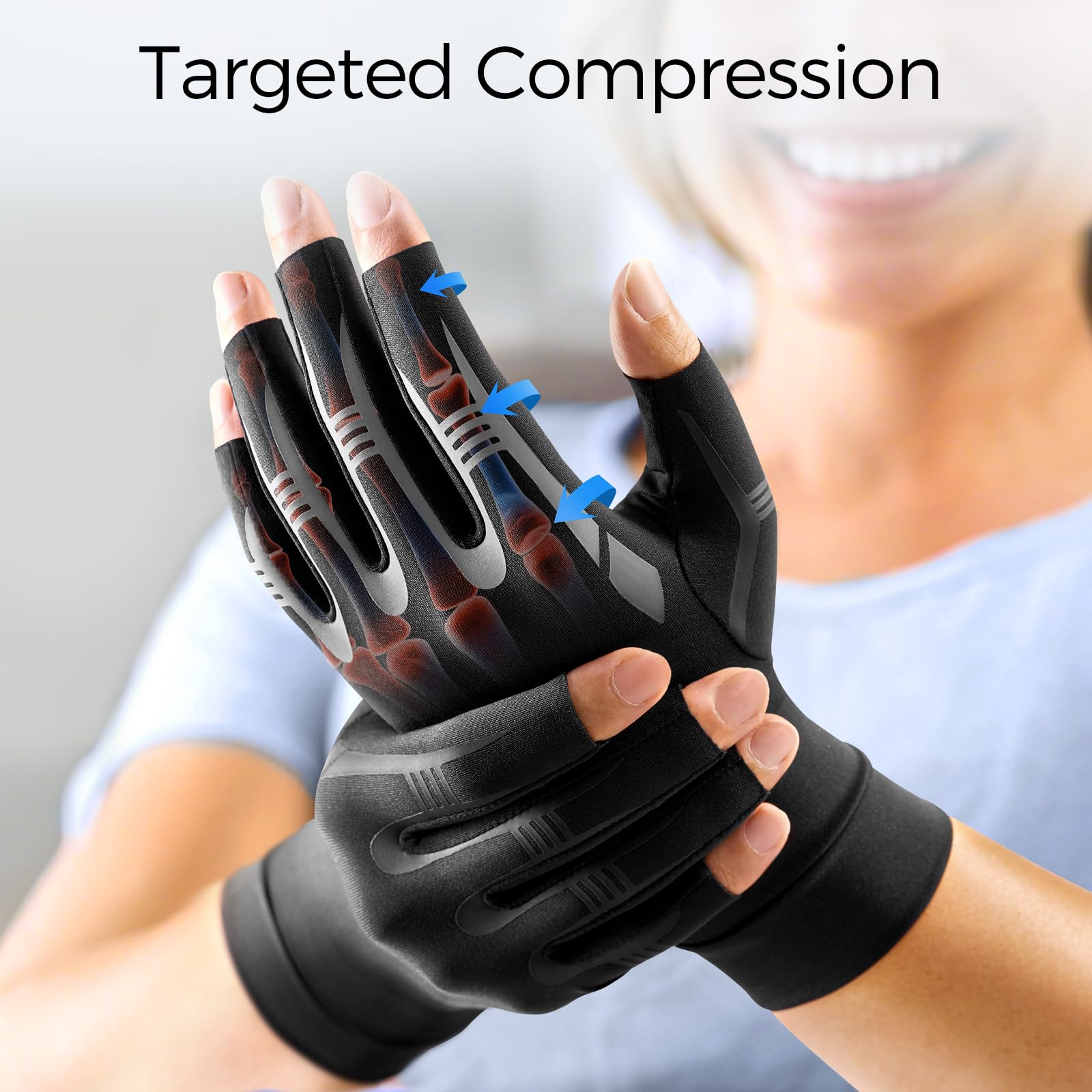 FREETOO All-Around Compression Arthritis Gloves

