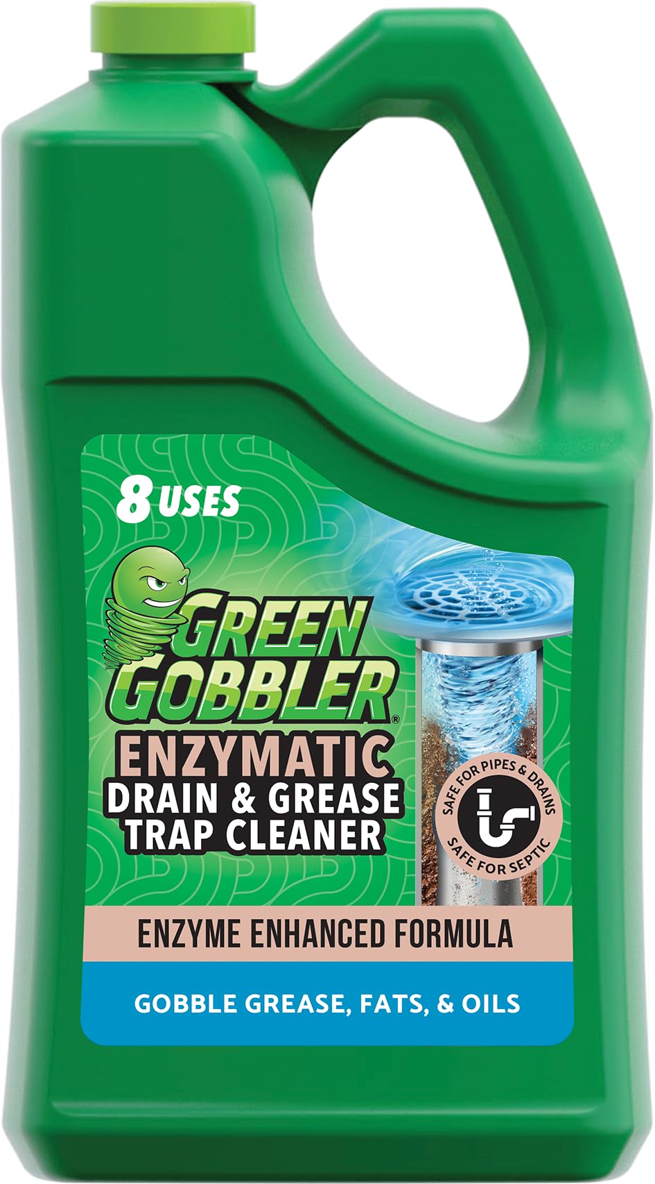 Green Gobbler Enzymatic Drain Cleaner for Grease & Septic

