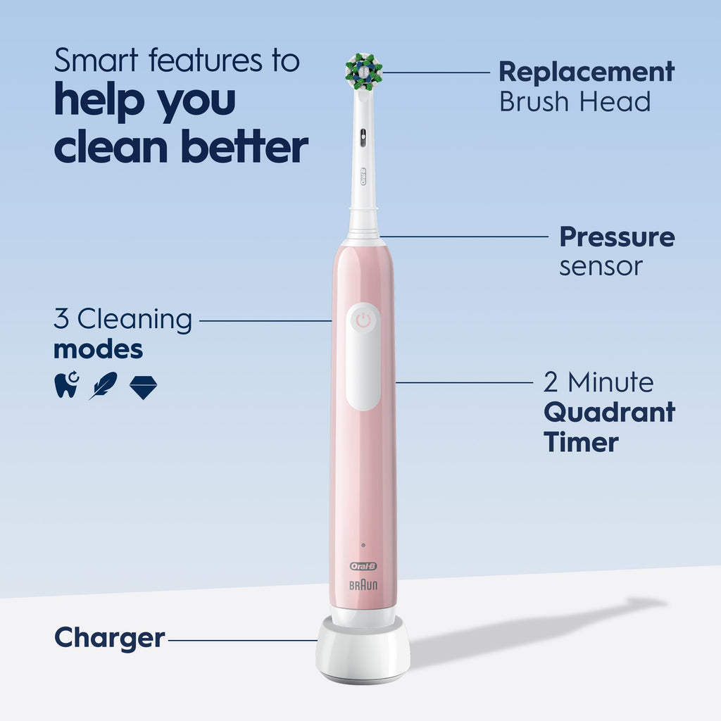 Oral-B Pro 1000 Rechargeable Electric Toothbrush Pink

