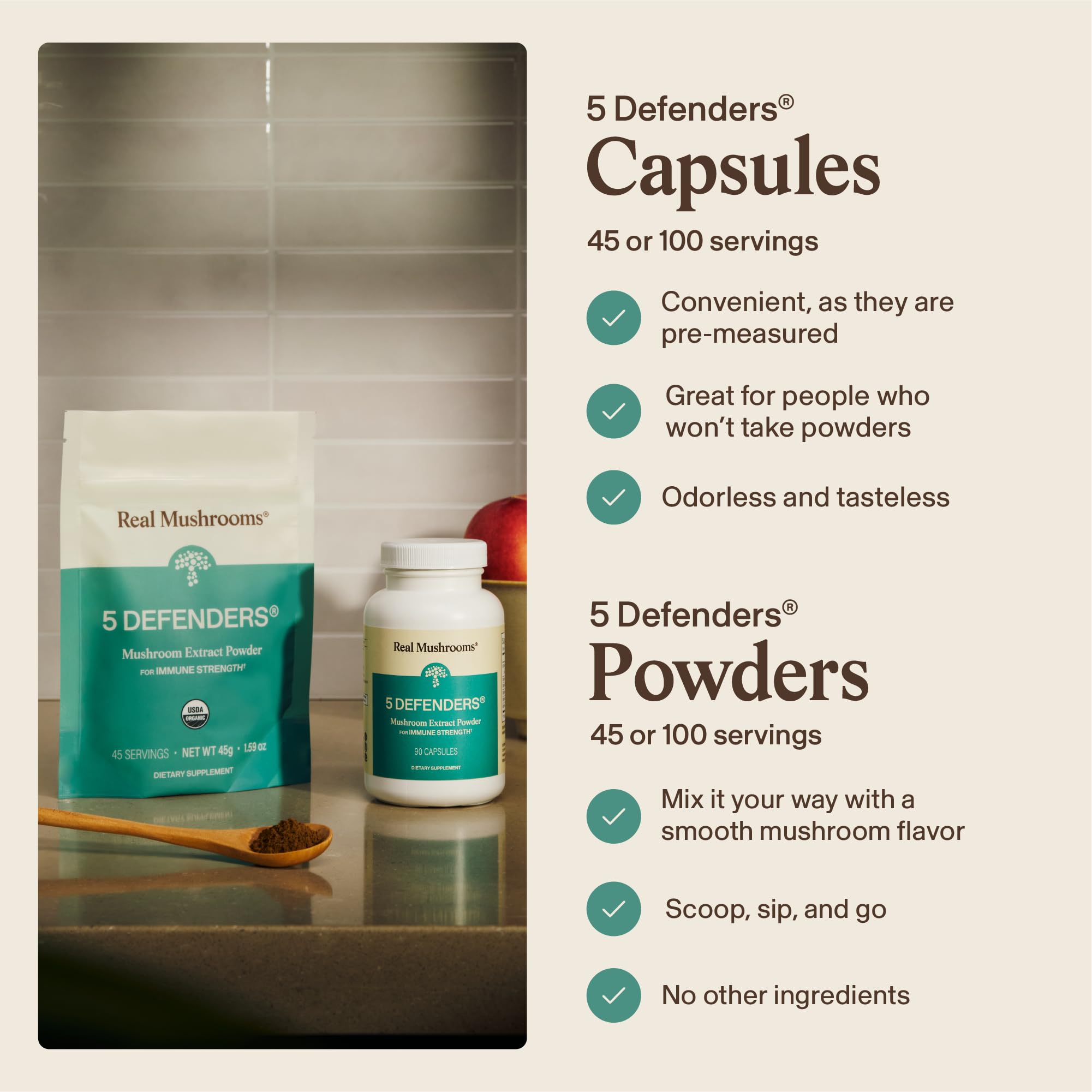 Adaptogenic Mushroom Complex Capsules by Real Mushrooms

