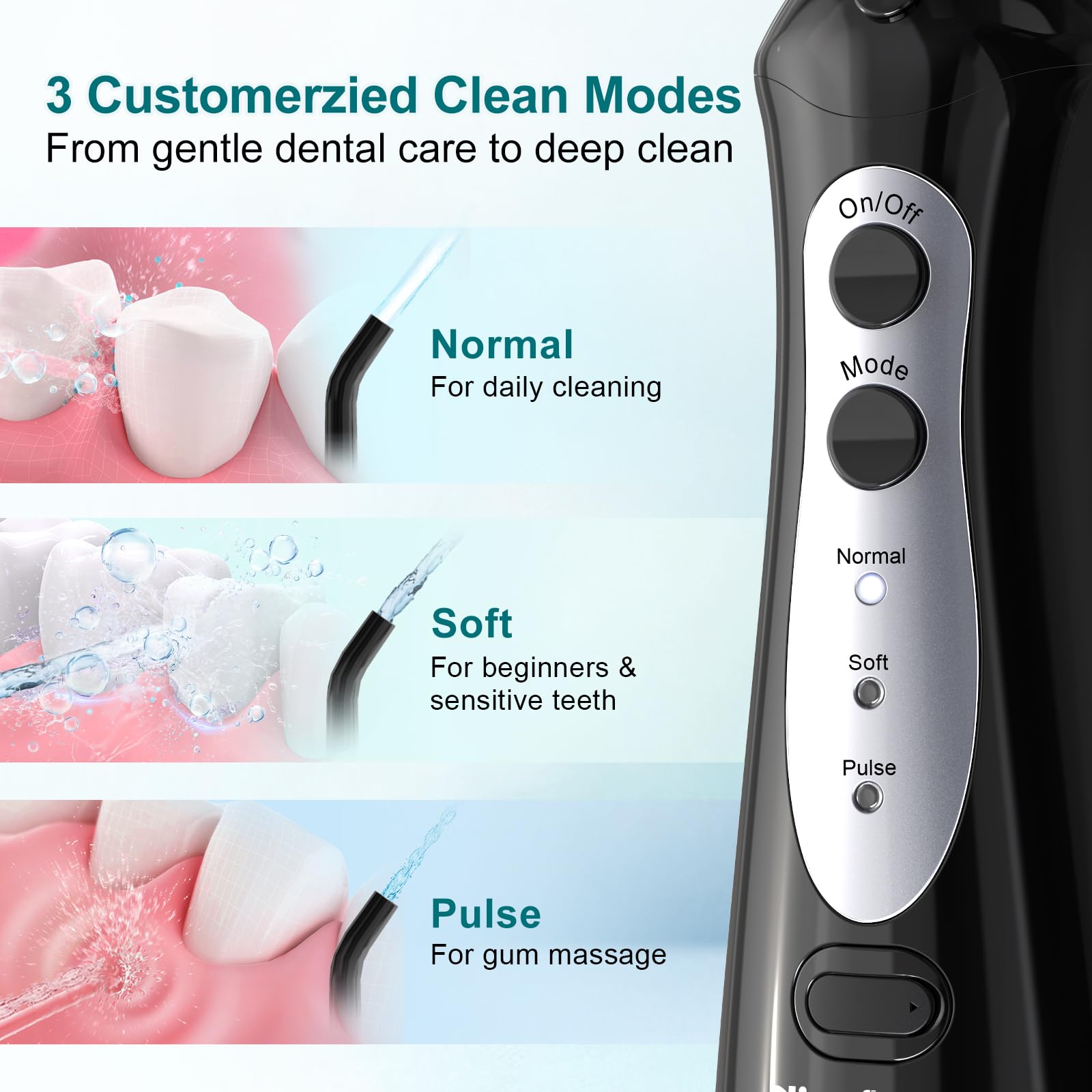 Nicefeel Cordless Water Flosser for Teeth & Braces

