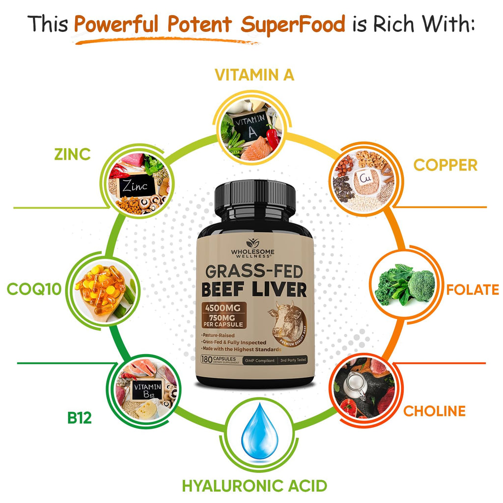 Beef Liver Capsules - Wholesome Wellness

