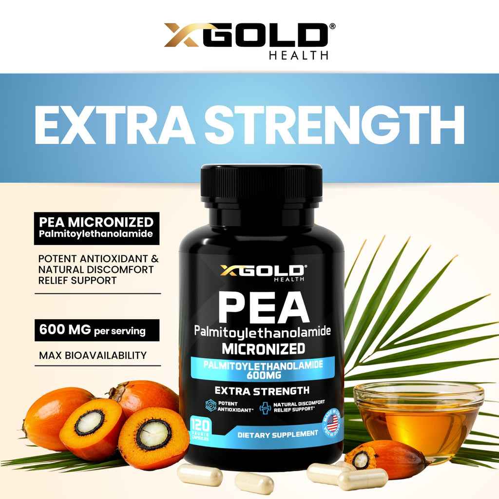 X Gold Health Palmitoylethanolamide PEA 600 mg Micronized


