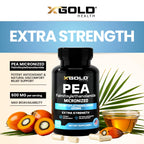 X Gold Health Palmitoylethanolamide PEA 600 mg Micronized

