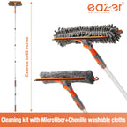 Window Cleaning Tool by Eazer 2-in-1 Rotatable Extension Pole

