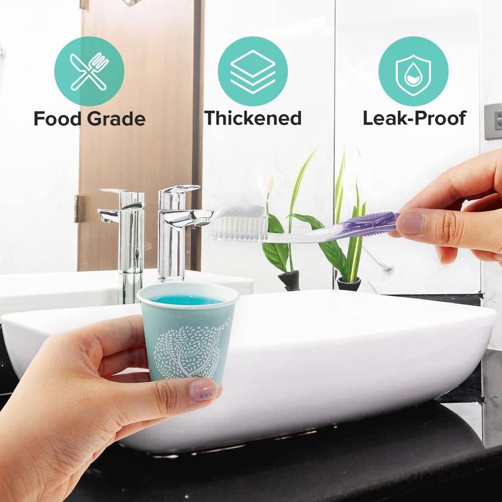 LITOPAK Disposable Bathroom Cups - Paper Cups for Events


