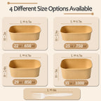 Disposable Meal Prep Containers with Lids and Forks

