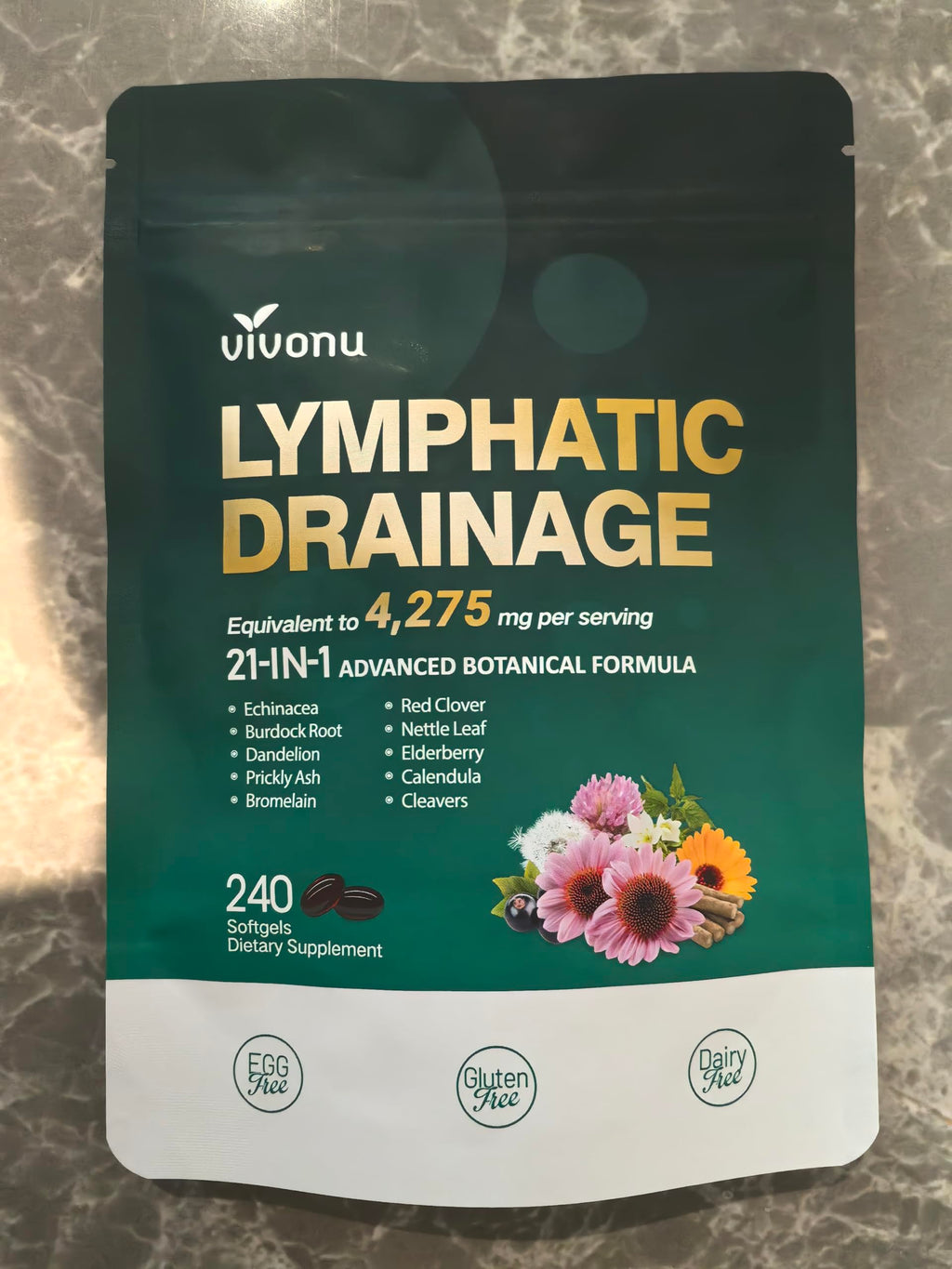 Lymphatic Support Supplement 21-in-1 Herbal Blend

