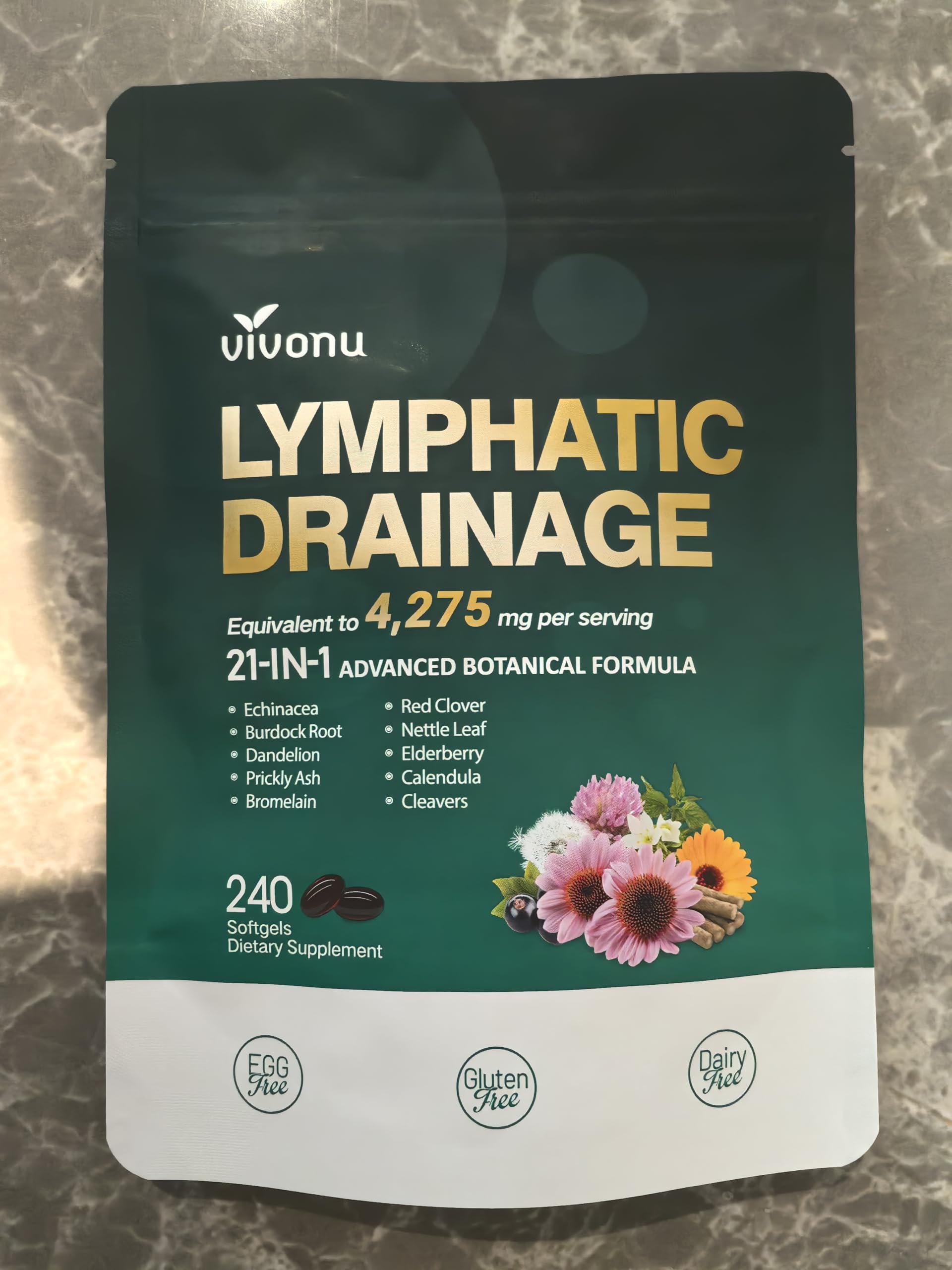 Lymphatic Support Supplement 21-in-1 Herbal Blend

