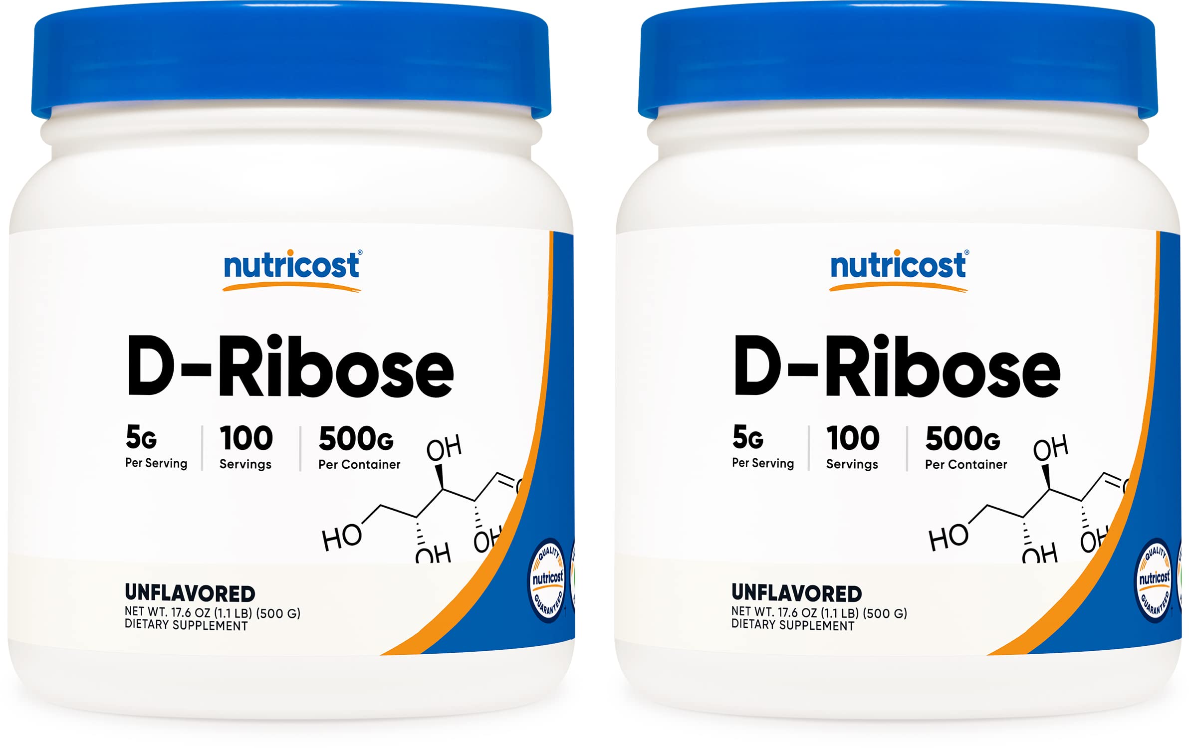Nutricost D-Ribose Powder Non-GMO Gluten Free