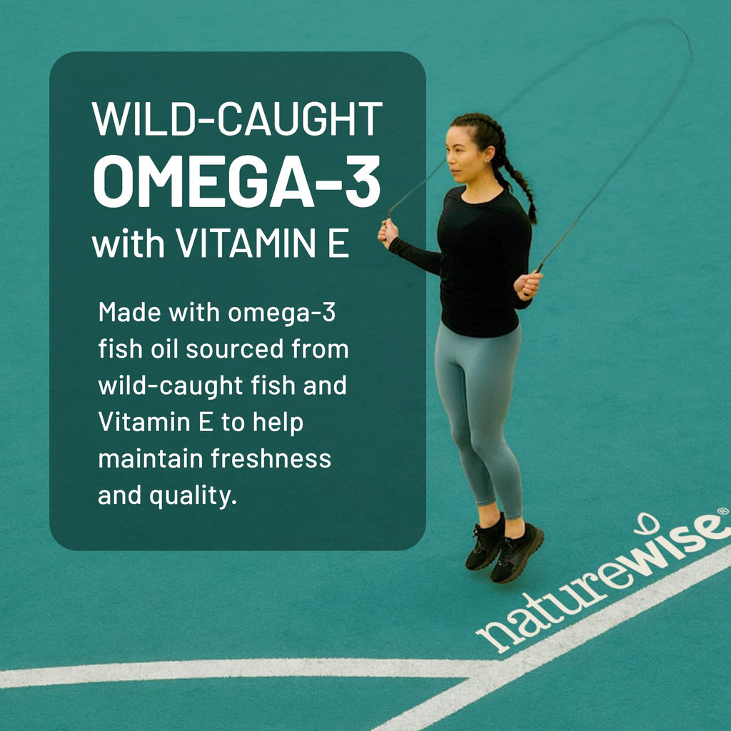 NatureWise Omega-3 + Vitamin E Softgels

