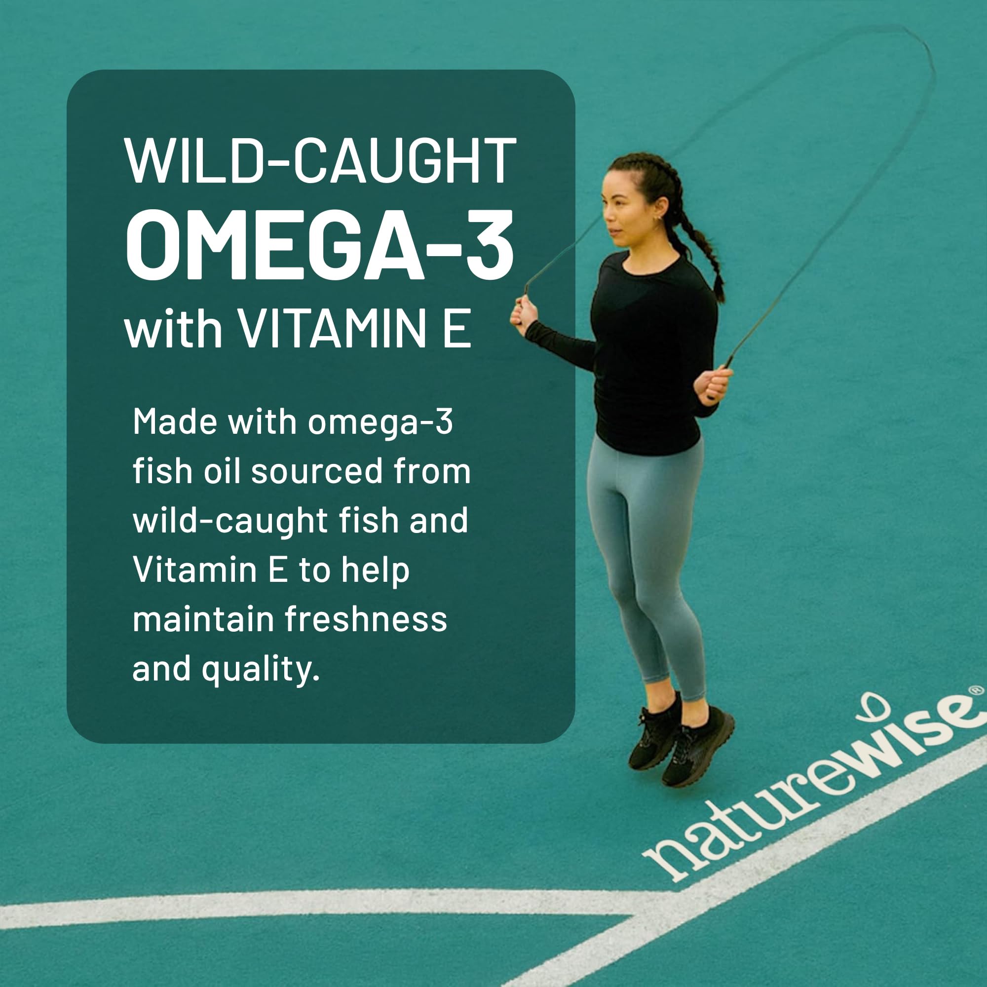 NatureWise Omega-3 + Vitamin E Softgels

