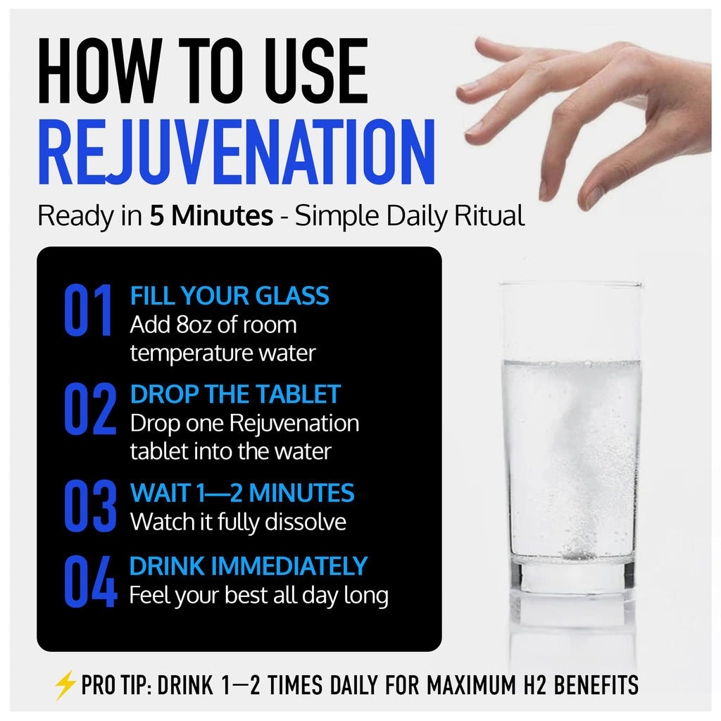 Drink HRW Rejuvenation Hydrogen Tablets - Hydrogen Water


