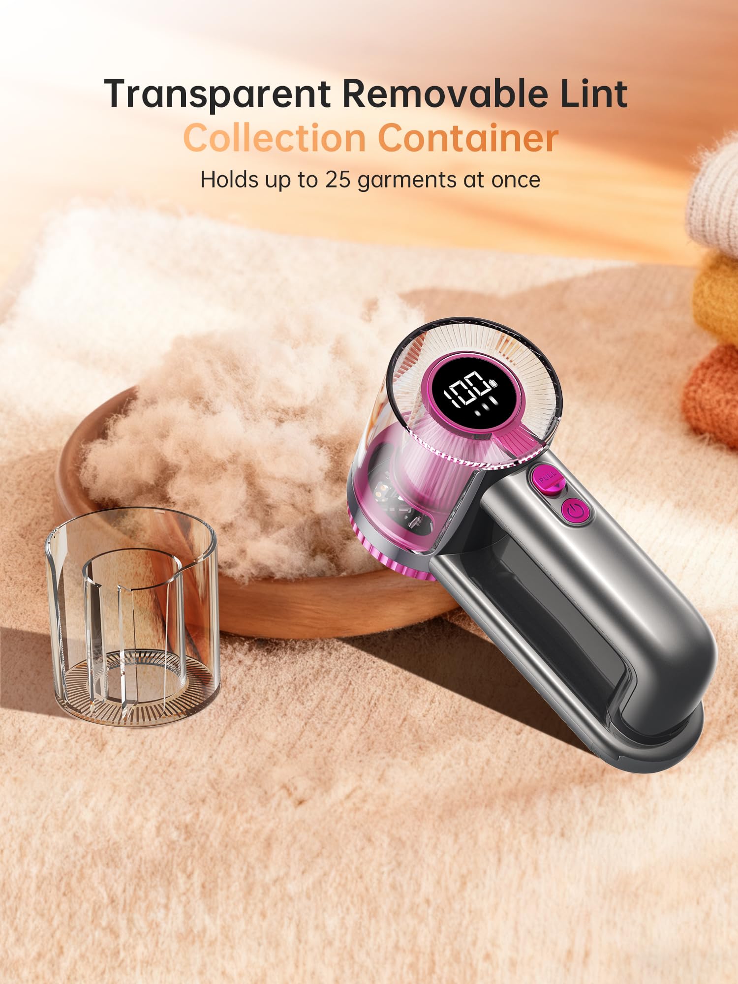 DRFLASH Fabric Shaver LED Display Rechargeable

