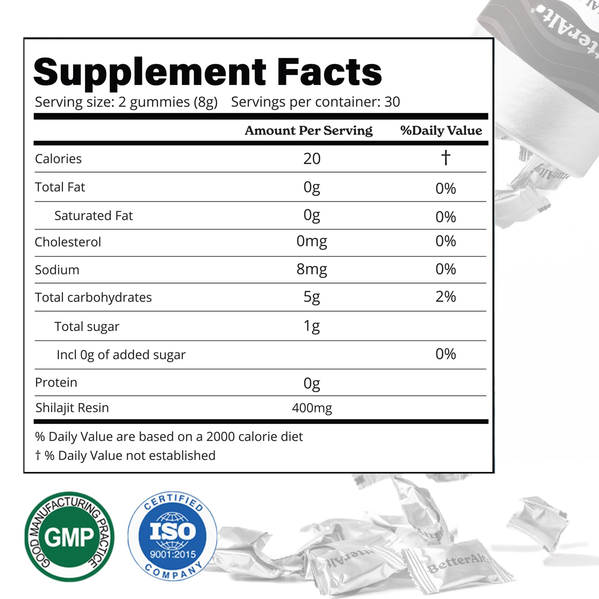 Better Alt Shilajit Gummies for Energy & Immune Support

