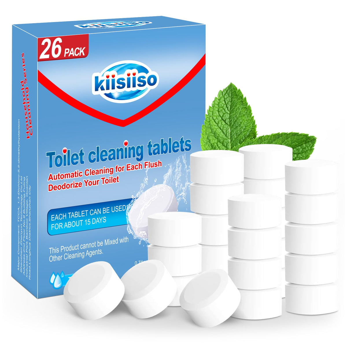 KIISIISO Toilet Bowl Cleaner Tablets for Tank Cleaning