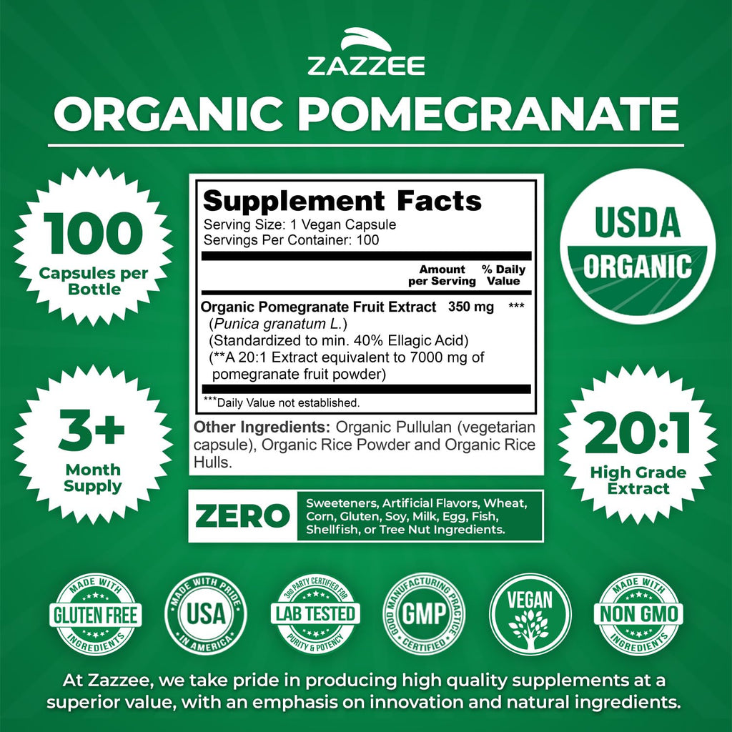 Zazzee Plant-Based Extract Supplement

