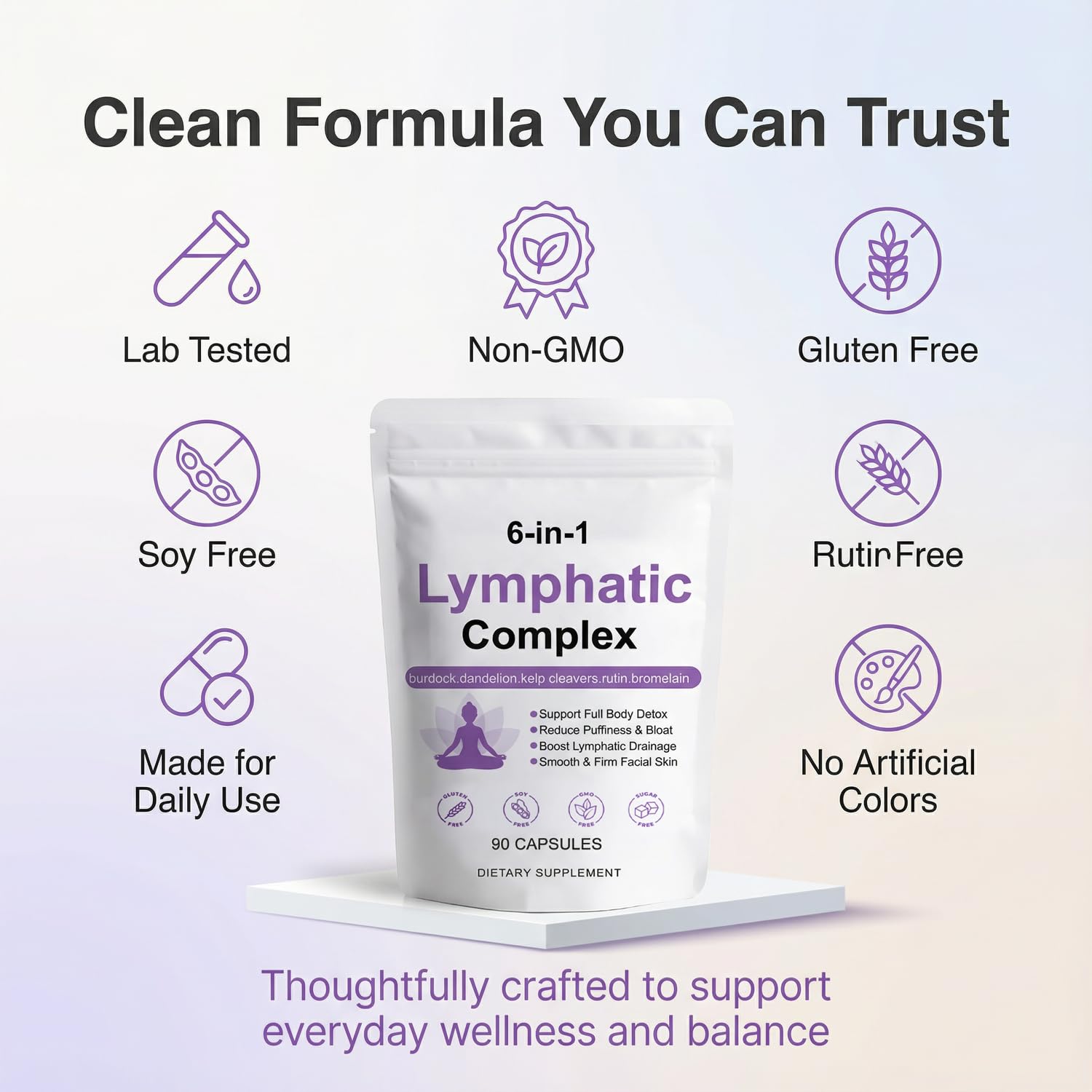 Lymphatic Complex Capsules for Daily Lymphatic Support

