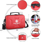 Gevoke 410-Piece Waterproof First Aid Kit | Home & Travel

