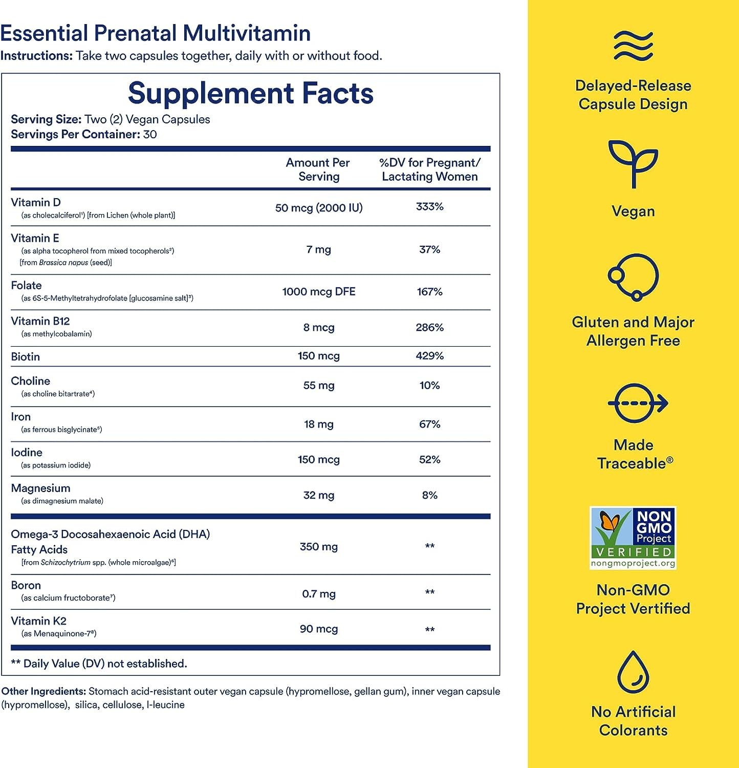 Ritual Prenatal Multivitamin for Women Essential Pregnancy Nutrients

