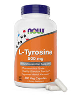 Now Foods L-Tyrosine 500 mg Free-Form Supplement | Non-GMO

