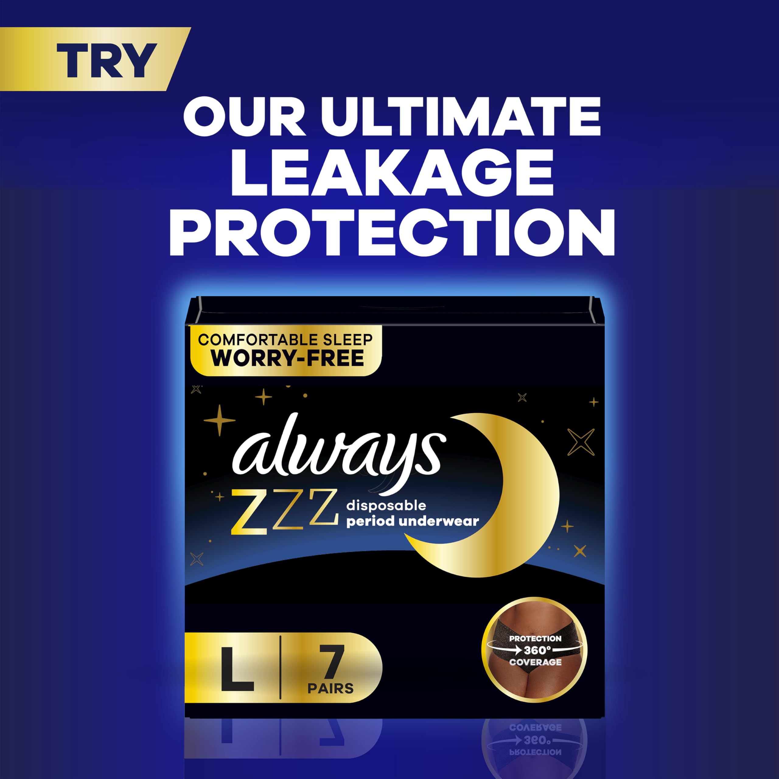 Always Ultra Thin Pads – LeakGuard & RapidDRY

