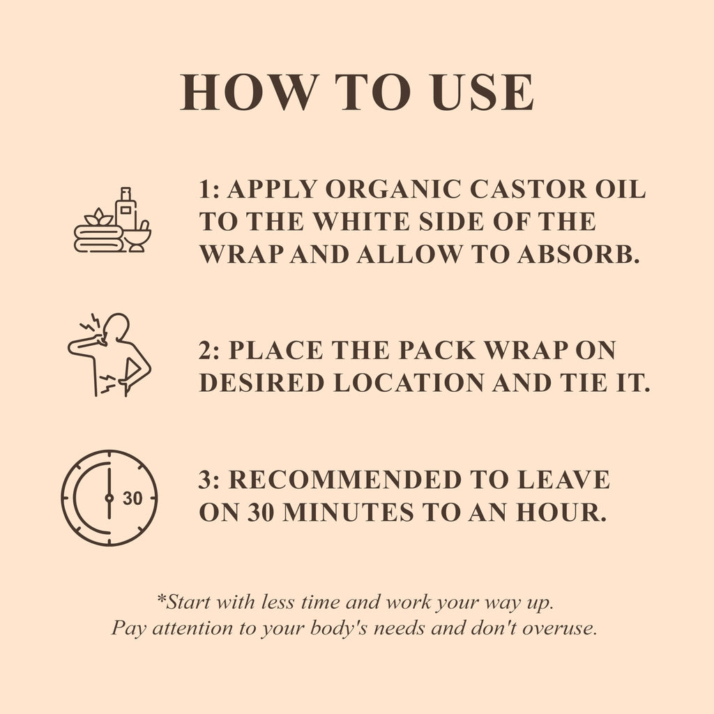 Handcraft Blends Castor Oil Wrap | Easy Topical Care

