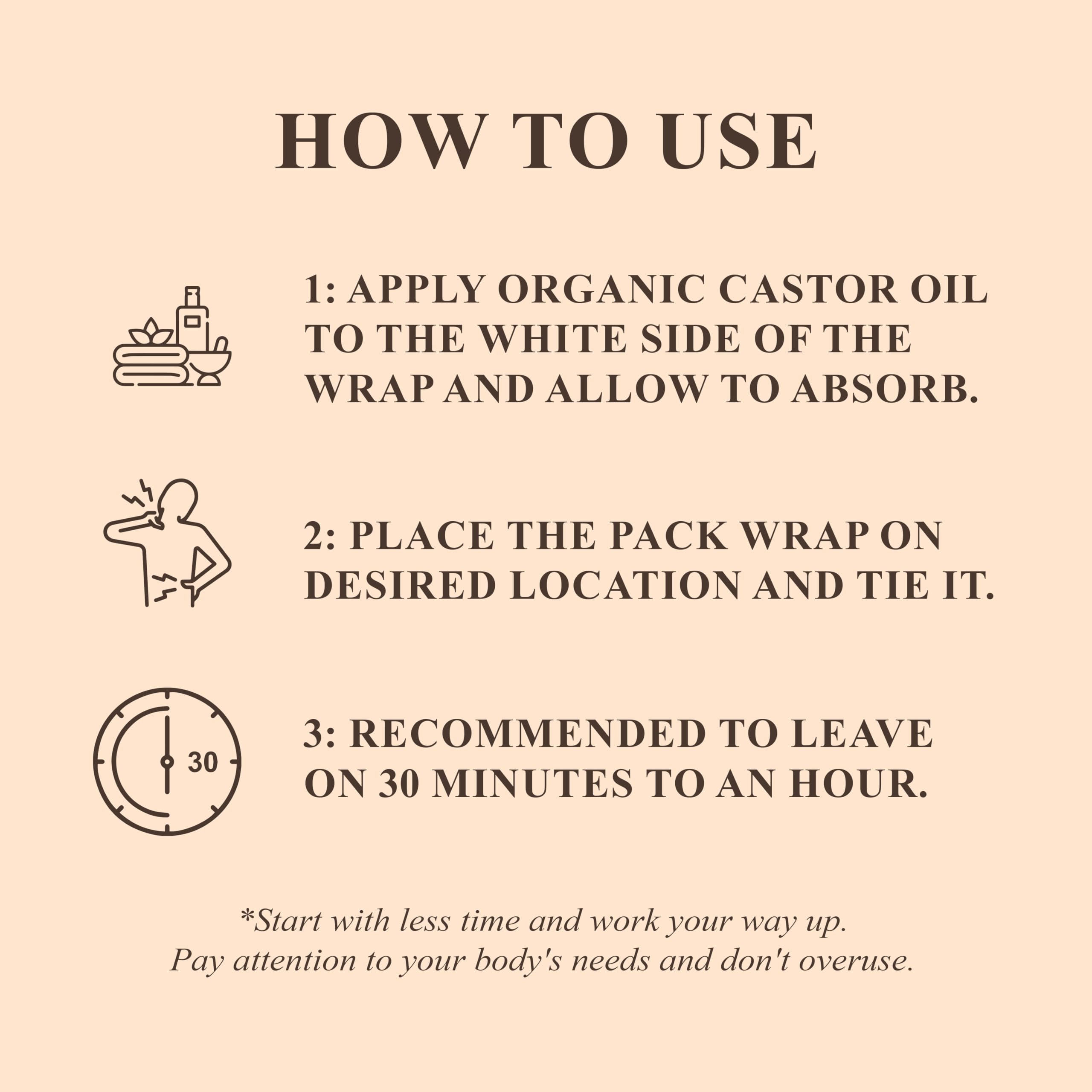 Handcraft Blends Castor Oil Wrap | Easy Topical Care

