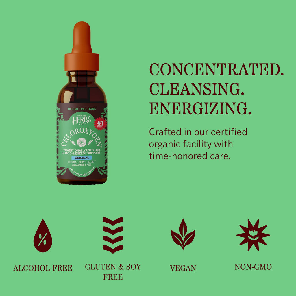 Herbs Etc. ChlorOxygen Chlorophyll Drops Alcohol-Free

