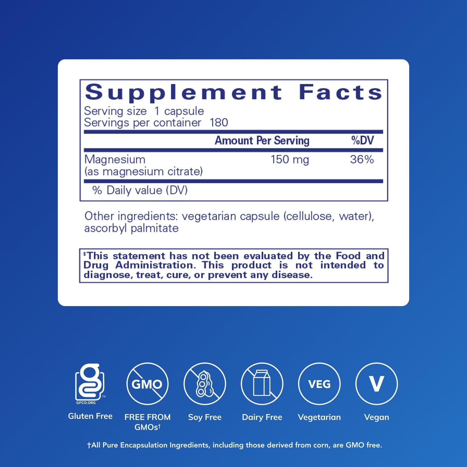Pure Encapsulations Magnesium Citrate Supplement for Sleep

